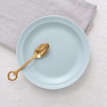 보울보울 볼볼빈티지 디저트 플레이트, 스카이블루, 1개