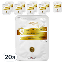 다크니스 골드 달팽이 마스크팩, 1개입, 20개