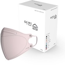 어린숨 엣지 컬러마스크 소형 새부리형, 라이트핑크, 1개, 30개입