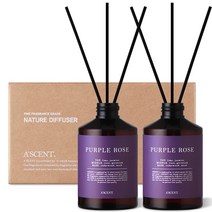 에이센트 네이처 디퓨저 실속형 200ml x 2p 세트, 퍼플로즈, 1세트
