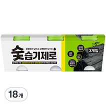 피죤 숯 습기제로 3p, 300g, 18개