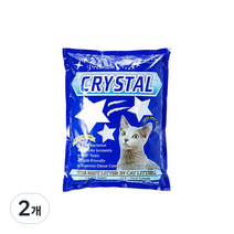 드림펫푸드 크리스탈 고양이 모래, 2개