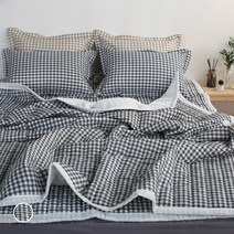 달콤한하루 미니체크 누빔 여름이불 세트