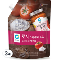 대상 청정원 로제 스파게티소스, 1.2kg, 3개