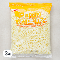 DFK 모짜렐라 슈레드 치즈, 1kg, 3개