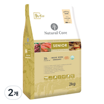 네츄럴코어 시니어 에코9b 유기농 70% 강아지사료, 2kg, 2개