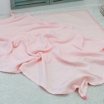 화모 3중직 거즈 유아동이불 L, 피치핑크