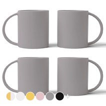 볼볼홈파티 빅머그 600ml, 애쉬그레이, 4개