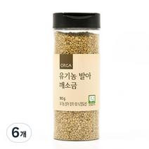올가홀푸드 발아 깨소금 인도산, 90g, 6개