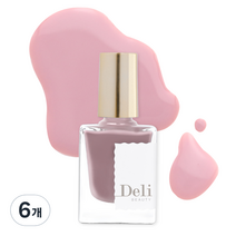 델리뷰티 딥시럽 루어인무드 네일컬러 10ml, MSY04 페일 블러쉬, 6개