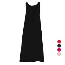 메이첼 면 스판 빅사이즈 민소매 롱 원피스 00023