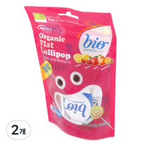 바이오모멘트 유기농 플랫 롤리팝 믹스, 65g, 2개