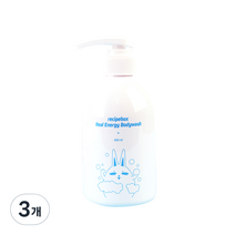 레시피박스 리얼에너지 바디워시, 450ml, 3개
