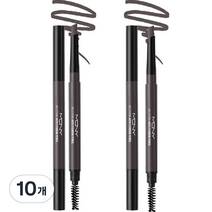 맥퀸뉴욕 마이 스트롱 오토 아이브로우 펜슬 하드파우더 0.35g, 스톤그레이, 10개