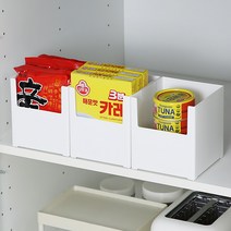 달팽이리빙 드마망 팬트리 수납 정리함 와이드 타입 S, 화이트, 3개