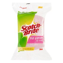 스카치브라이트 항균 삼중양면 고운 수세미, 2개입, 1개