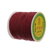 나일론 매듭실 실팔찌 만들기 0.8mm, Coconut Brown, 90m, 1개