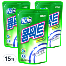 참그린 콤팩트 주방세제 리필형, 500g, 15개