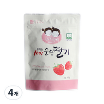 맛있는풍경 유기농 100% 순수딸기 15g, 4개