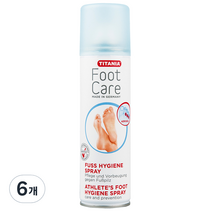티타니아 파우더 풋스프레이, 6개, 200ml