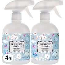 부케가르니 섬유탈취제, 500ml, 4개, 베이비파우더