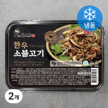 미스터갈비 한우 양념 불고기 (냉동), 400g, 2개