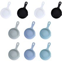 클린라이프 원형 손잡이 앞접시 5종 세트, 2세트, 화이트, 블랙, 그레이, 블루, 민트, 화이트 2p + 블랙 2p + 그레이 2p + 블루 2p + 민트 2p