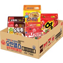 오뚜기 라면 실쏙팩 오진열스 1박스(오동통4+진매5+열라면5+스낵면5), 1세트