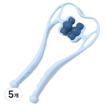 PDS리빙 사무직 필수템 경추 목 마사지 핸드 클램프 수동 마사지기, B블루, 5개