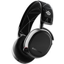스틸시리즈 Arctis 9 Wireless 듀얼 무선 프리미엄 게이밍 헤드셋 PC / PS5 / 스위치 호환가능, 61484, 블랙