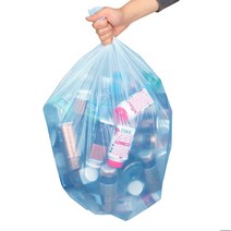 탐사 분리수거 쓰레기용 비닐봉투(청색) 50L 100매, 1팩