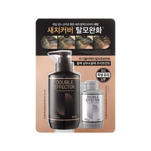 려 더블이펙터 탈모증상완화 블랙 샴푸 321ml + 트리트먼트 110ml 세트, 1세트