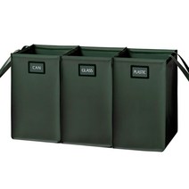 아임 재활용 가정용 분리수거함 3종 세트 RAD3, (RAD3)그린, 1개