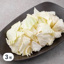 샐러드용 사각썰기 양배추, 1.5kg, 3개