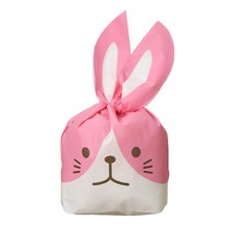 마켓감성 토끼 귀요미 포장지 50p, 핑크 베어, 3개
