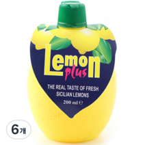 유로푸드 플러스 레몬 음료, 200ml, 6개