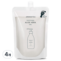 아로마티카 수딩 알로에 베라 젤 리필, 500ml, 4개