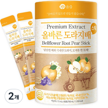 올즙 올바른 도라지배스틱, 2개, 750ml