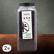 도정공장 유기농 찰흑미, 2kg, 2개