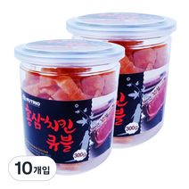 뉴트리오 스테이크 반려견 간식, 홍삼 + 치킨큐블 혼합맛, 10개입