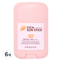 이너프 시카 선스틱 SPF50+ PA++++, 20g, 6개