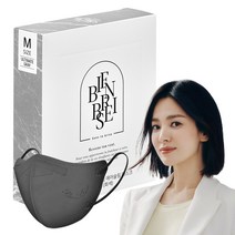 비앙브리제 프리미엄 에어슬림 마스크 성인용 KF94 중형, 10개입, 1개, 얼티밋 그레이