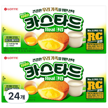롯데제과 카스타드 리얼 크림, 138g, 24개