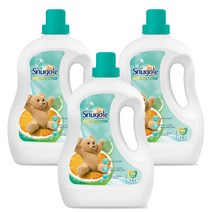 스너글 초고농축 섬유유연제 스파클링 시트러스 본품, 1.8L, 3개