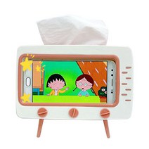 핸드폰 거치대 인테리어 티슈케이스, 핑크, 1개