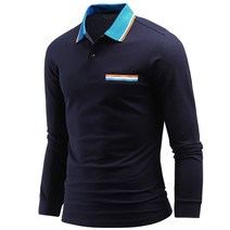 다꾸앙 남성용 놓치면 후회 PK 카라 긴팔 티셔츠 C04K9_tp1964