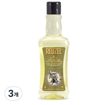 리우젤 3 IN 1 티트리 샴푸, 350ml, 3개