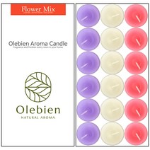 올레비엔 아로마캔들 14g, 플라워믹스, 18개입