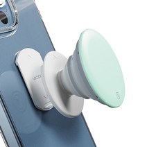 빅쏘 무선충전 호환 탈부착 그립톡 핸드폰 거치대 스마트톡, 1개, 민트