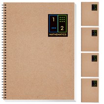 영아트 크라프트 2분할 수학 연습장 노트, 컬러(스티커), 5개